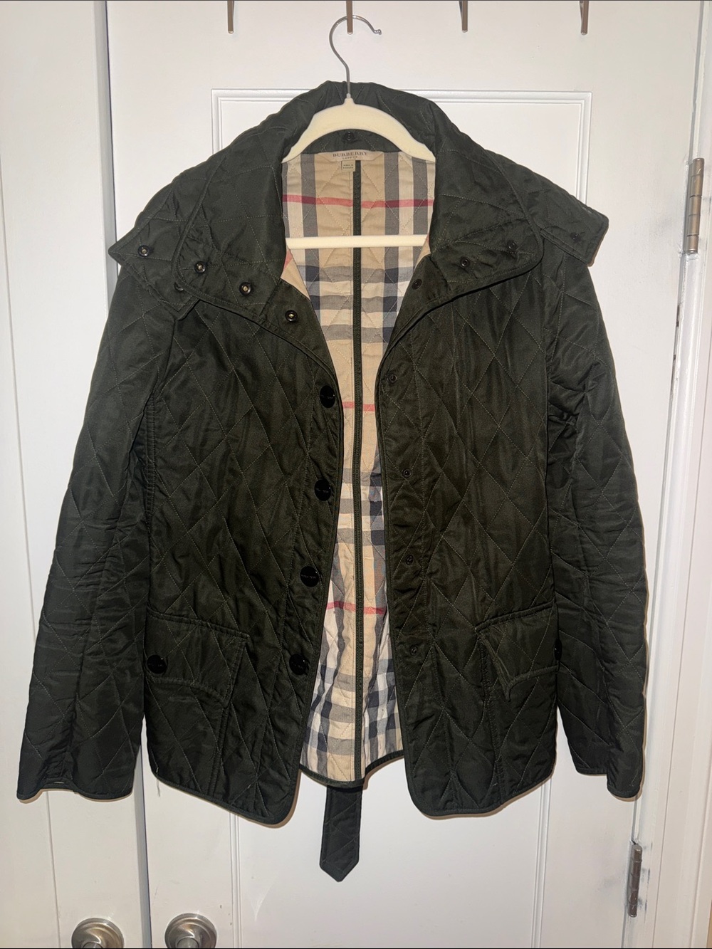 Burberry hooded Nova Check jacket